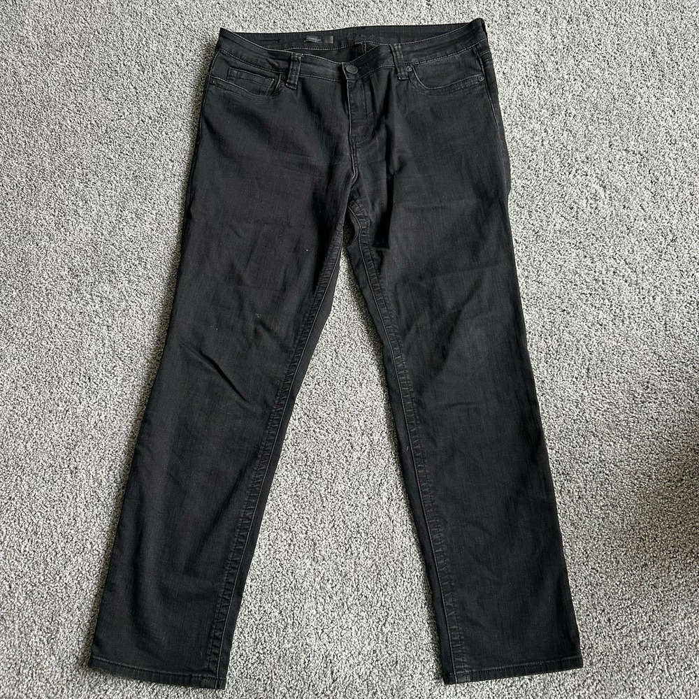 Kut From The Kloth Jeans Women 14S Black Straight Leg Stretch Everyday Comfort‎ - Picture 4 of 11